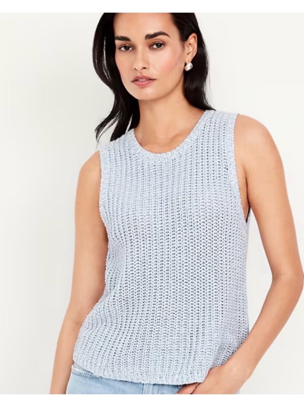 NWT Old Navy blue sweater tank - M Tall